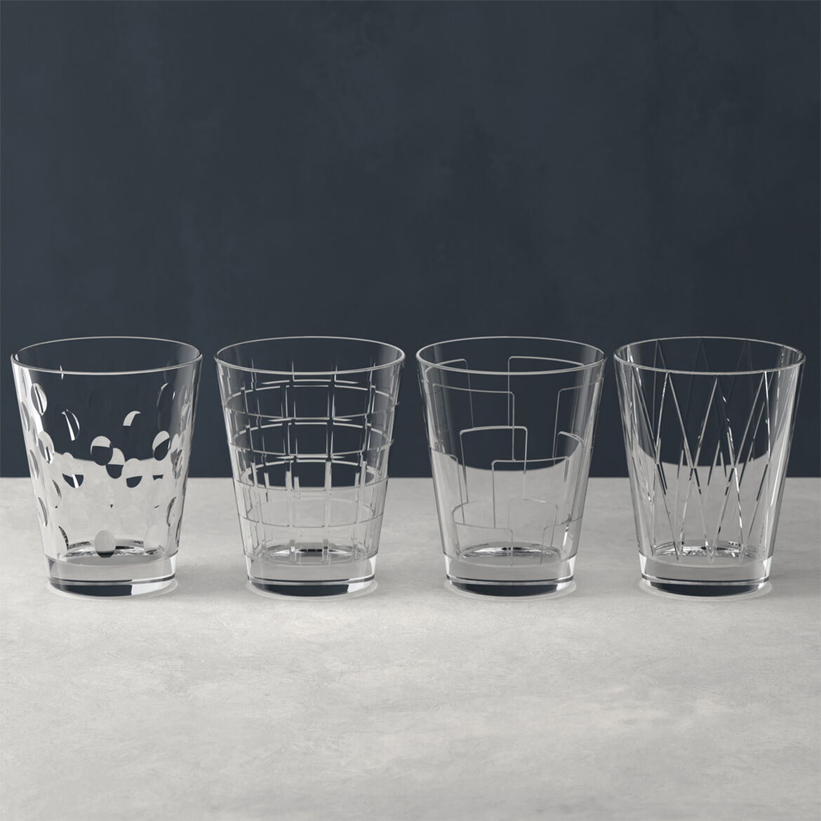 1136208152.jpg Dressed Up set di bicchieri da acqua Clear 4 pezzi