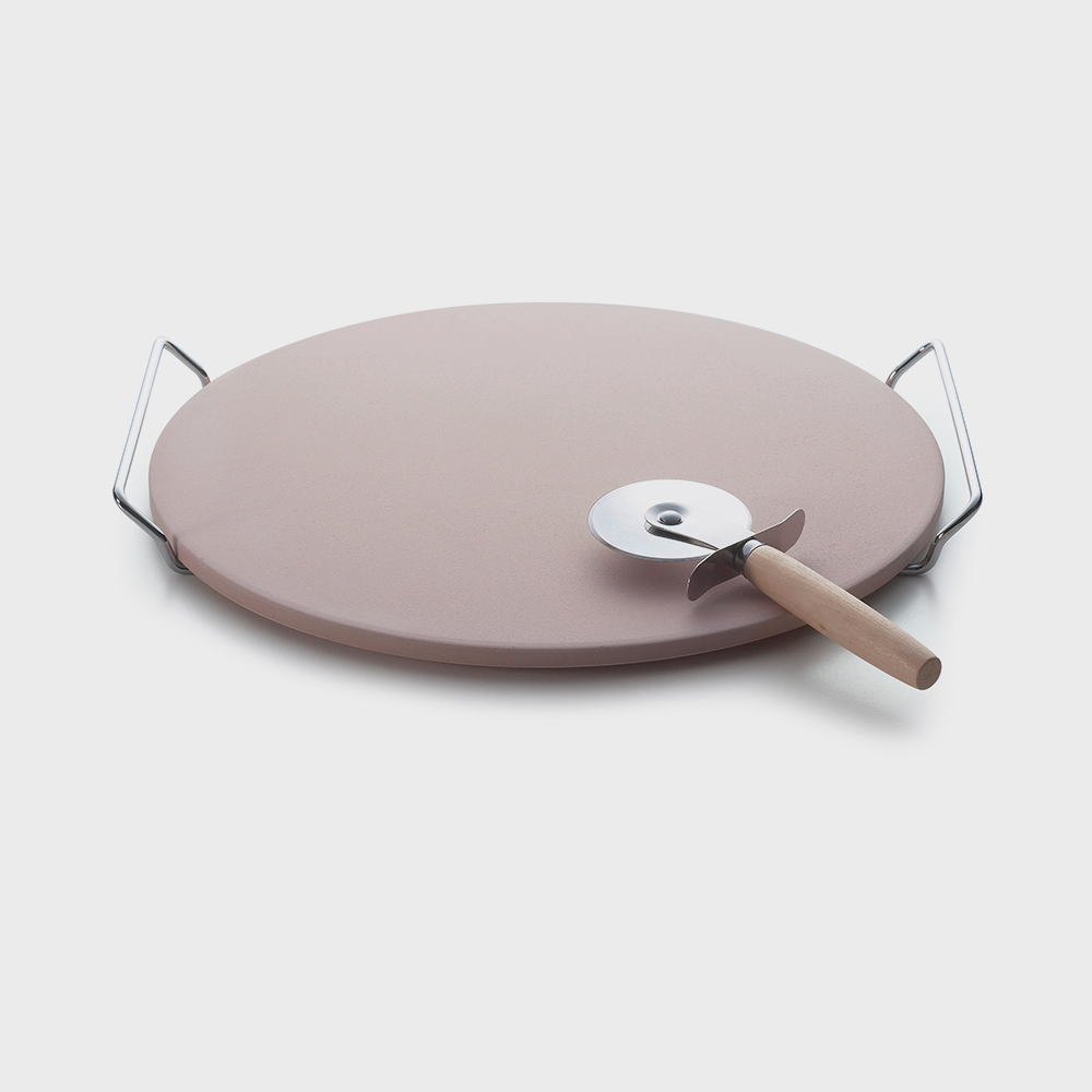 Pietra cotto 33x1 + tagliapizza + rack