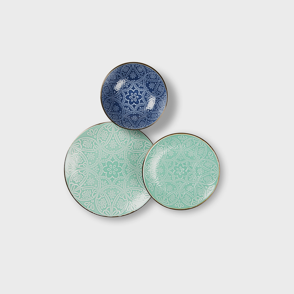 Servizio tavola 18 pz Versailles azzurro