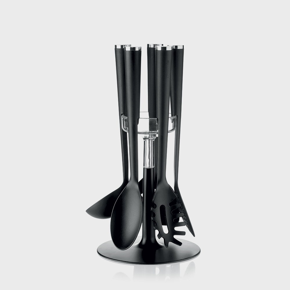 Set 5 mestoli con base  cooking