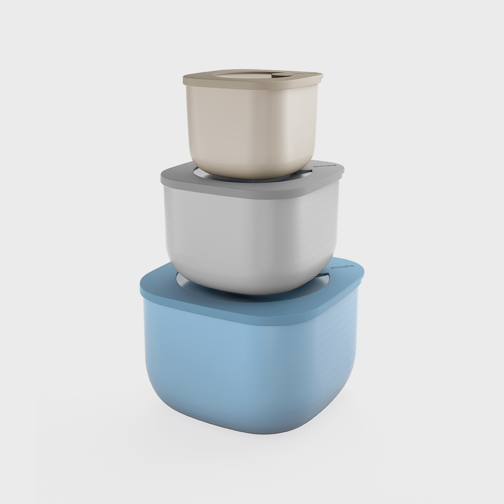Set 3 contenitori alti Store&More