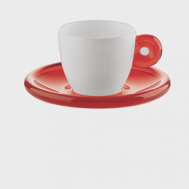 Set 6 tazzine caffè c/piattino Gocce